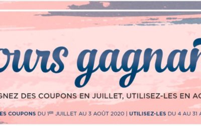 Gagnez des coupons d’achats avec les jours gagnants!